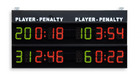Tabellone elettronico Visualizzatore tempi penalit per 2+2 giocatori-Segnapunti per Hockey, Pallamano, Pallanuoto, Calcio a 5