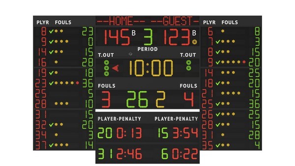 FAVERO: FIBA Basketball Scoreboards, Electronic Scoreboards, Multisport ...