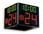 FIBA approved Basketball 24 Second Shot Clock timer and game time, Four-sided