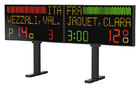 Tableau d'affichage de grande taille (240x62cm) pour les finales descrime