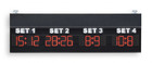 Tabellone punteggio indicato per la Pallavolo (Volley-ball) ed il Tennis/ Visualizzatore per i punteggi di 4 SET