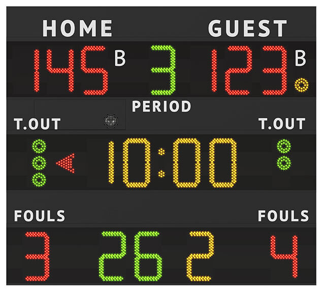 FAVERO: FIBA Basketball scoreboards, Electronic scoreboards, multisport ...